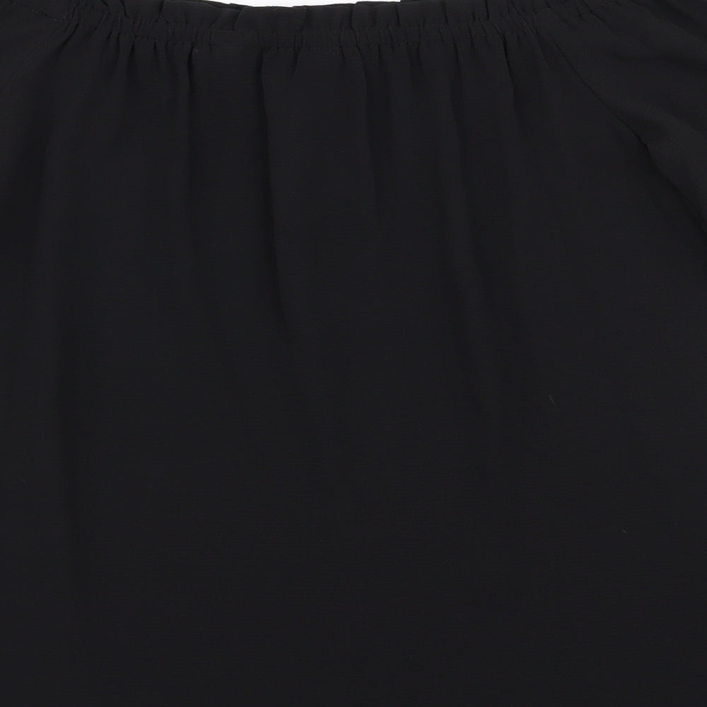 Dorothy Perkins Womens Black   Basic Button-Up Size 8