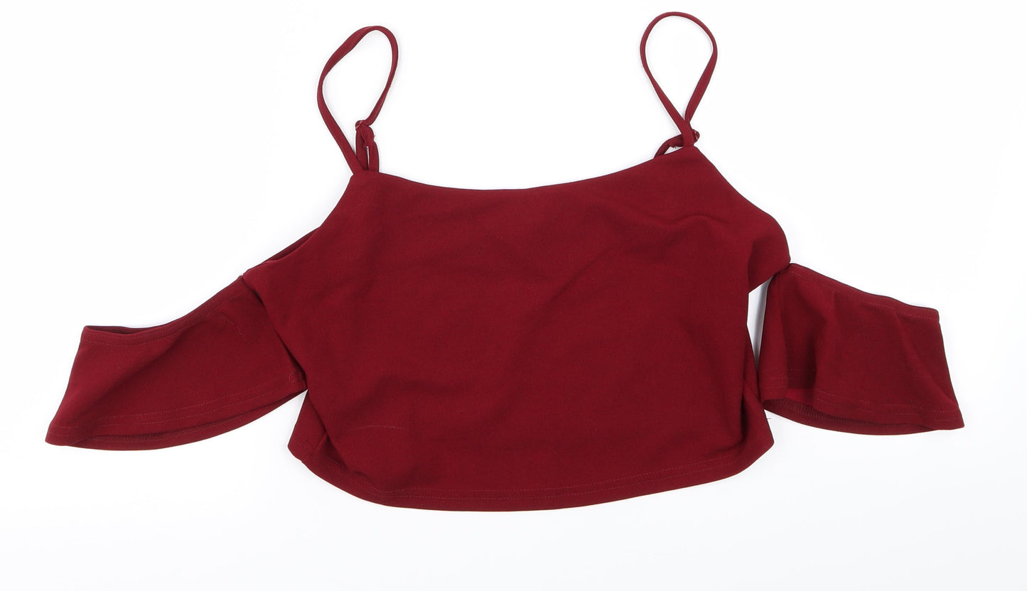 SheIn Womens Red   Camisole Tank Size 14  - crop