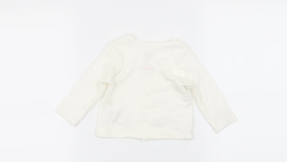 stering Girls White   Basic T-Shirt Size 0-3 Months