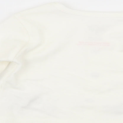 stering Girls White   Basic T-Shirt Size 0-3 Months