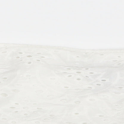 parisian Womens White   Basic T-Shirt Size 10  - crop