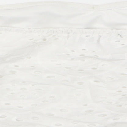 parisian Womens White   Basic T-Shirt Size 10  - crop