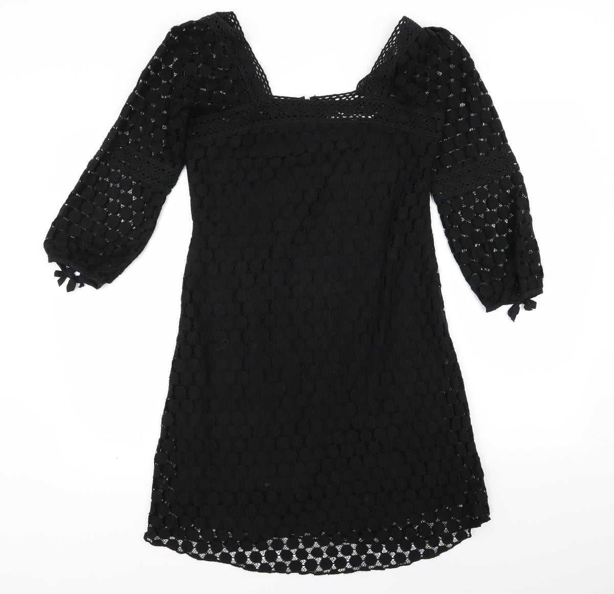 Solitaire Womens Black   Fit & Flare  Size S