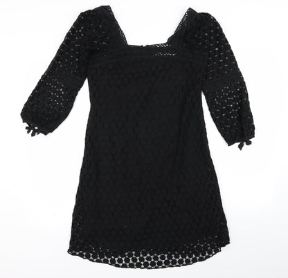 Solitaire Womens Black   Fit & Flare  Size S