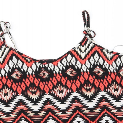 Primark Womens Multicoloured Geometric  Camisole Tank Size 12
