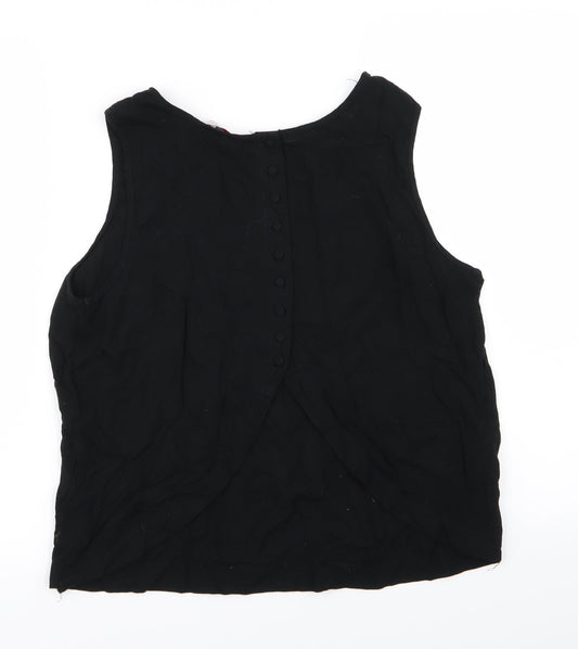 Womens UK Size 12 be beau Black Basic Tank