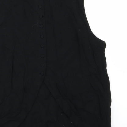 Womens UK Size 12 be beau Black Basic Tank