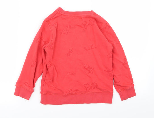 NEXT Boys Red   Pullover Jumper Size 3-4 Years