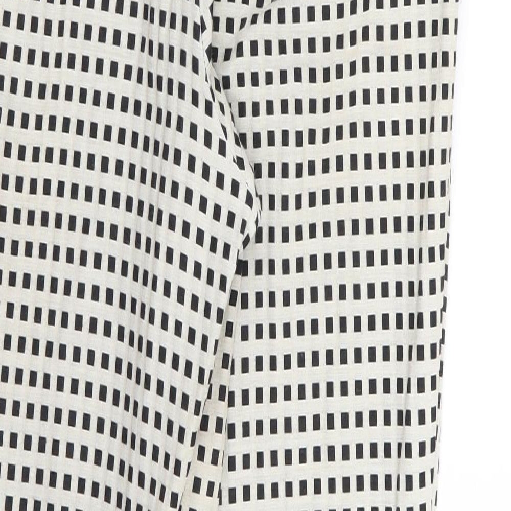Womens UK Size 10 Topshop Regular Fit  White Trousers