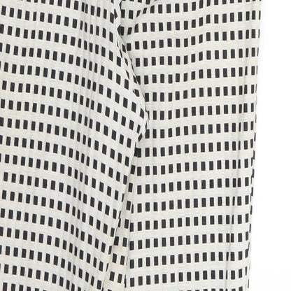 Womens UK Size 10 Topshop Regular Fit  White Trousers