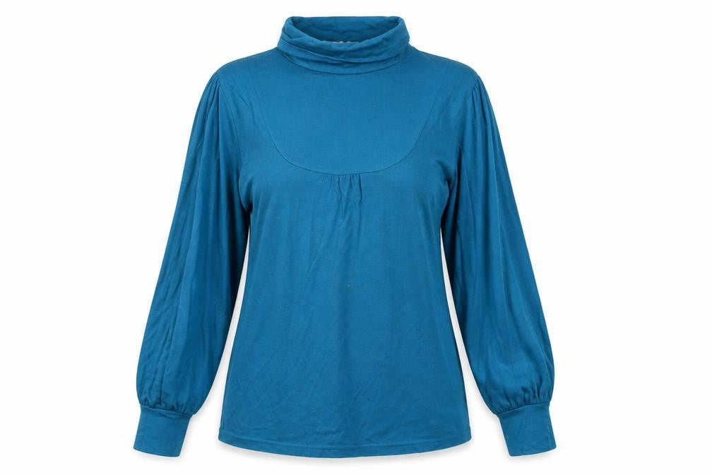 Womens UK Size 14 Wardrobe Blue Basic Blouse