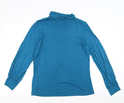 Womens UK Size 14 Wardrobe Blue Basic Blouse