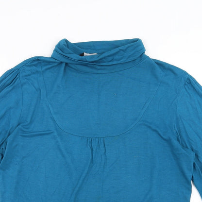 Womens UK Size 14 Wardrobe Blue Basic Blouse