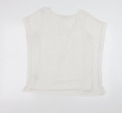 Womens UK Size 14 Marks and Spencer White Basic Blouse
