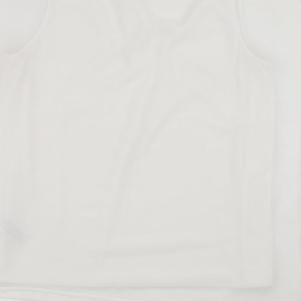 Womens UK Size 14 Marks and Spencer White Basic Blouse