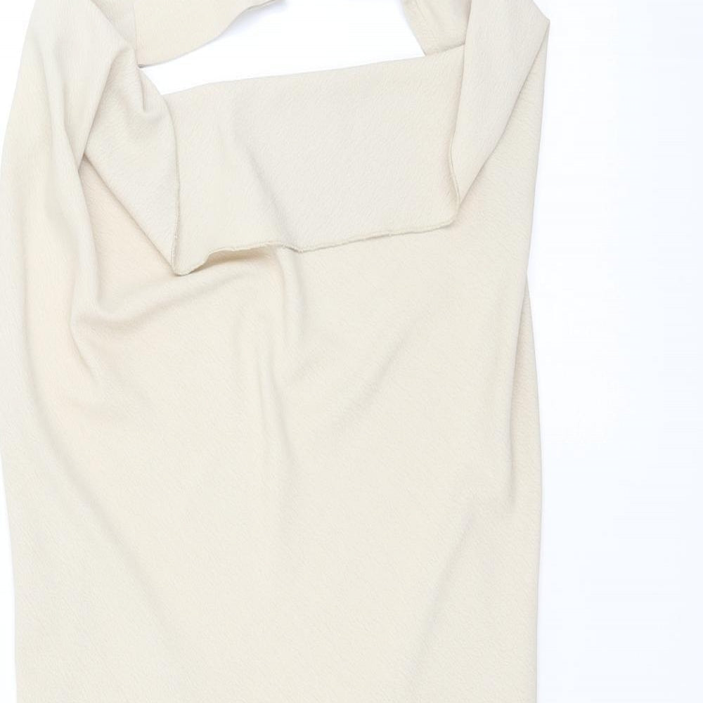 Missguided Womens Beige   Mini  Size 8  - Open back