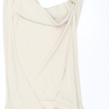Missguided Womens Beige   Mini  Size 8  - Open back