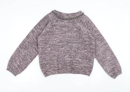 Topshop Womens Pink   Pullover Jumper Size 10  - chain