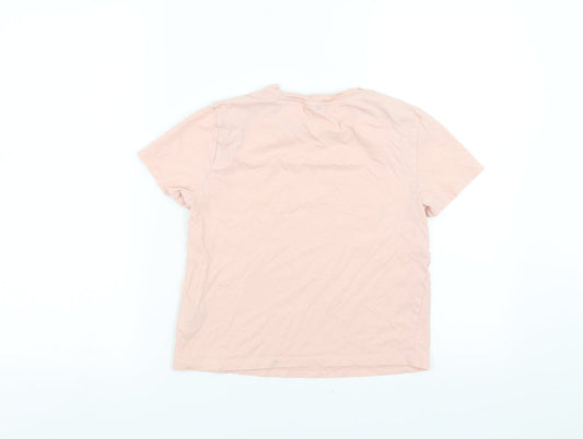 Divided by H&M Womens Pink   Basic T-Shirt Size XS