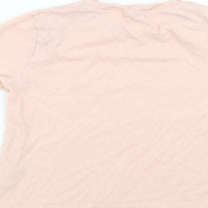 Divided by H&M Womens Pink   Basic T-Shirt Size XS