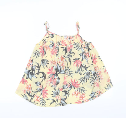 Womens UK Size 4 H&M Yellow Camisole Blouse