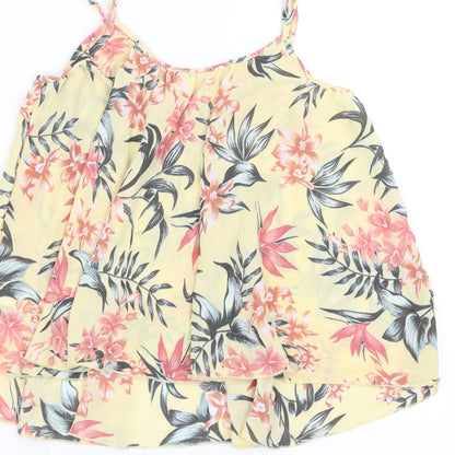 Womens UK Size 4 H&M Yellow Camisole Blouse