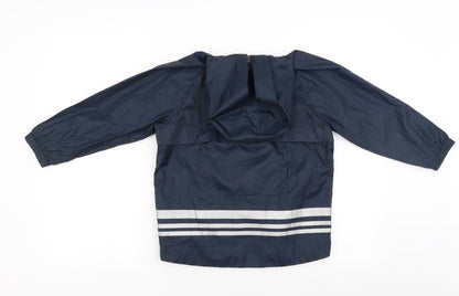 Sainsburys Boys Blue   Rain Coat Coat Size 6 Years