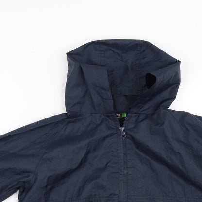 Sainsburys Boys Blue   Rain Coat Coat Size 6 Years