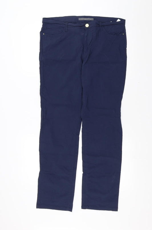 Yessica Womens Blue   Trousers  Size 18 L30 in