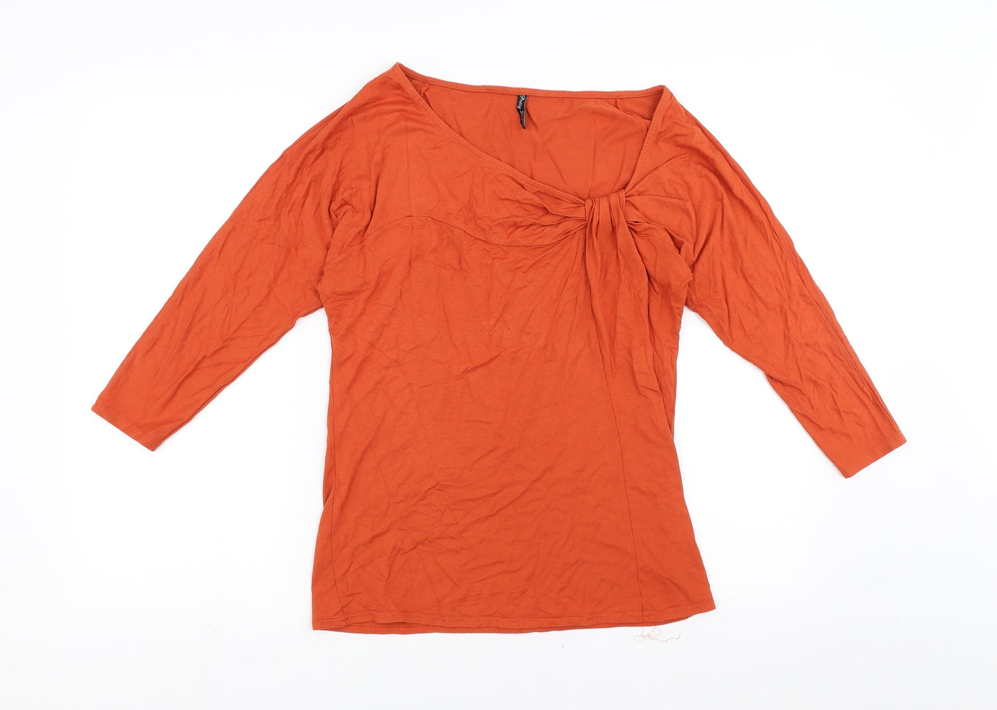 Pretty Girl Womens Orange   Basic Blouse Size L