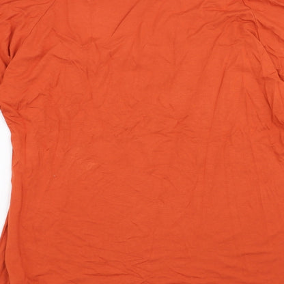Pretty Girl Womens Orange   Basic Blouse Size L