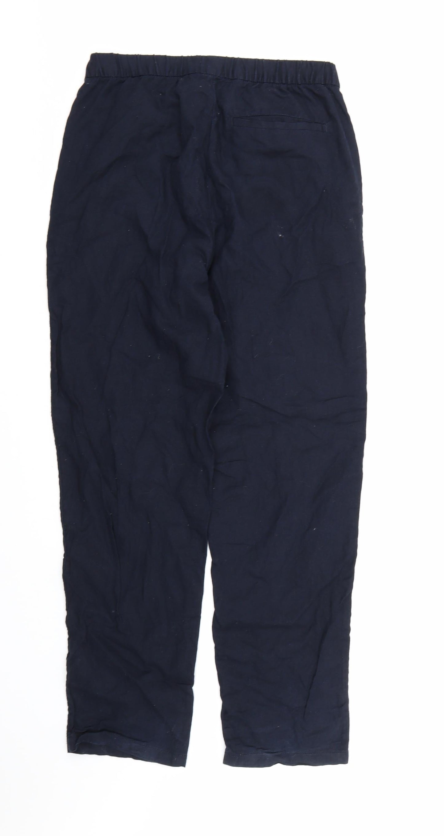 Womens UK Size XS H&M Regular Fit  Blue Trousers
