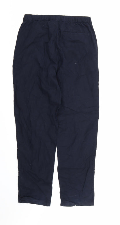Womens UK Size XS H&M Regular Fit  Blue Trousers