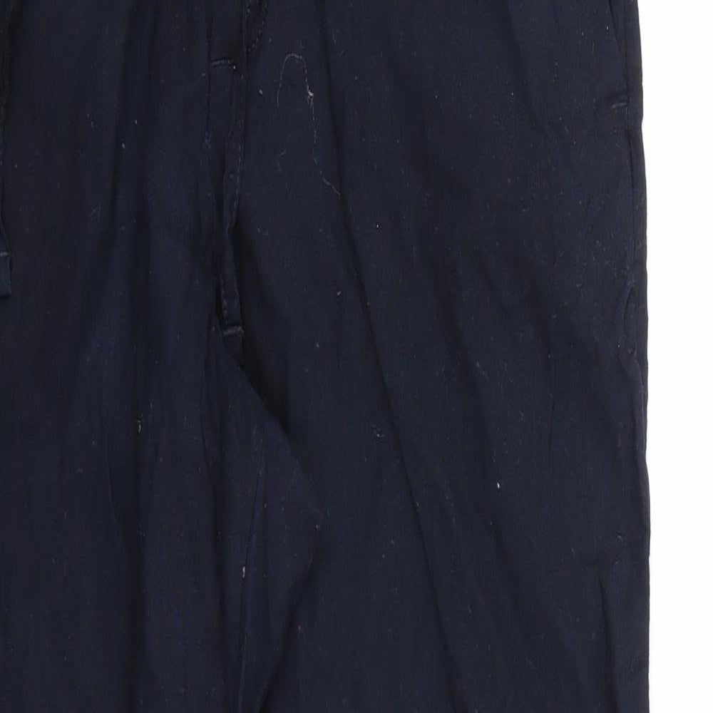 Womens UK Size XS H&M Regular Fit  Blue Trousers