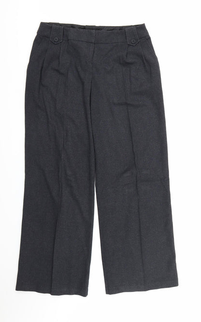 Womens UK Size 14 Evie Collection Regular Fit Dress Pants Grey Trousers
