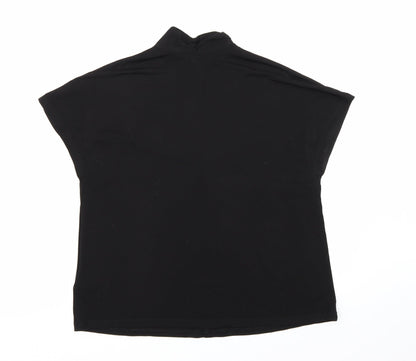 Womens UK Size M H&M Black Basic Blouse