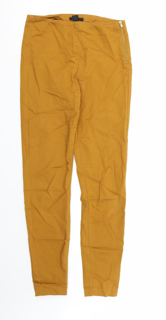 Womens UK Size 8 H&M Regular Fit Jegging Brown Trousers