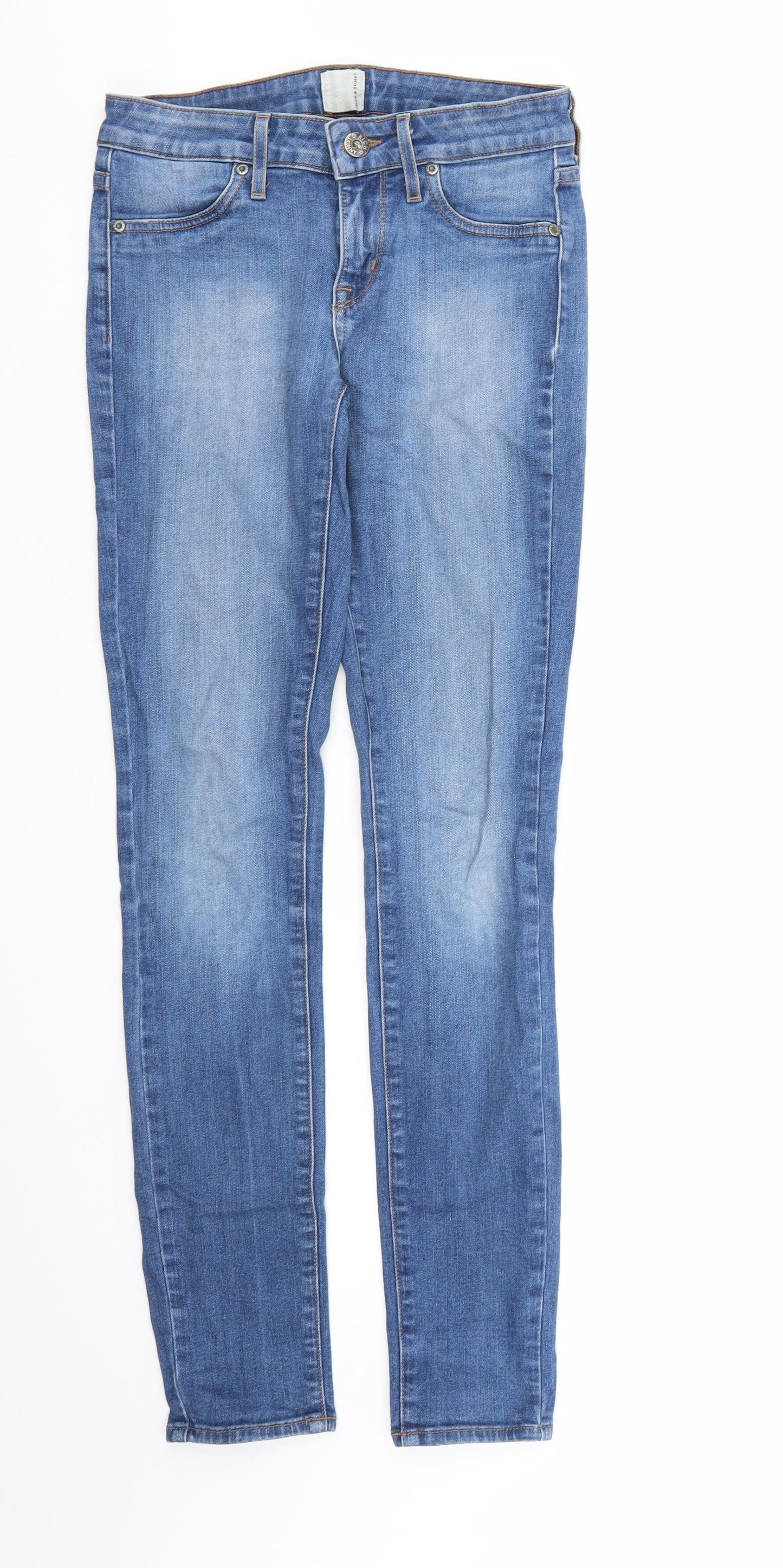 Rich & Skinny Womens Blue  Denim Skinny Jeans Size 24 in L30 in