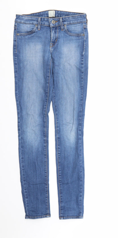 Rich & Skinny Womens Blue  Denim Skinny Jeans Size 24 in L30 in