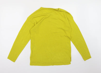 Pep&Co Womens Yellow  Knit Pullover Jumper Size 8