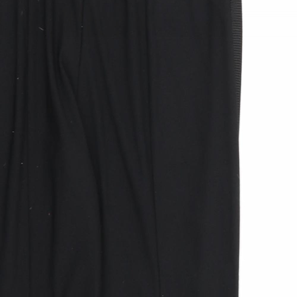 Womens UK Size 10 PRETTYLITTLETHING Regular Fit Jogger Black Trousers