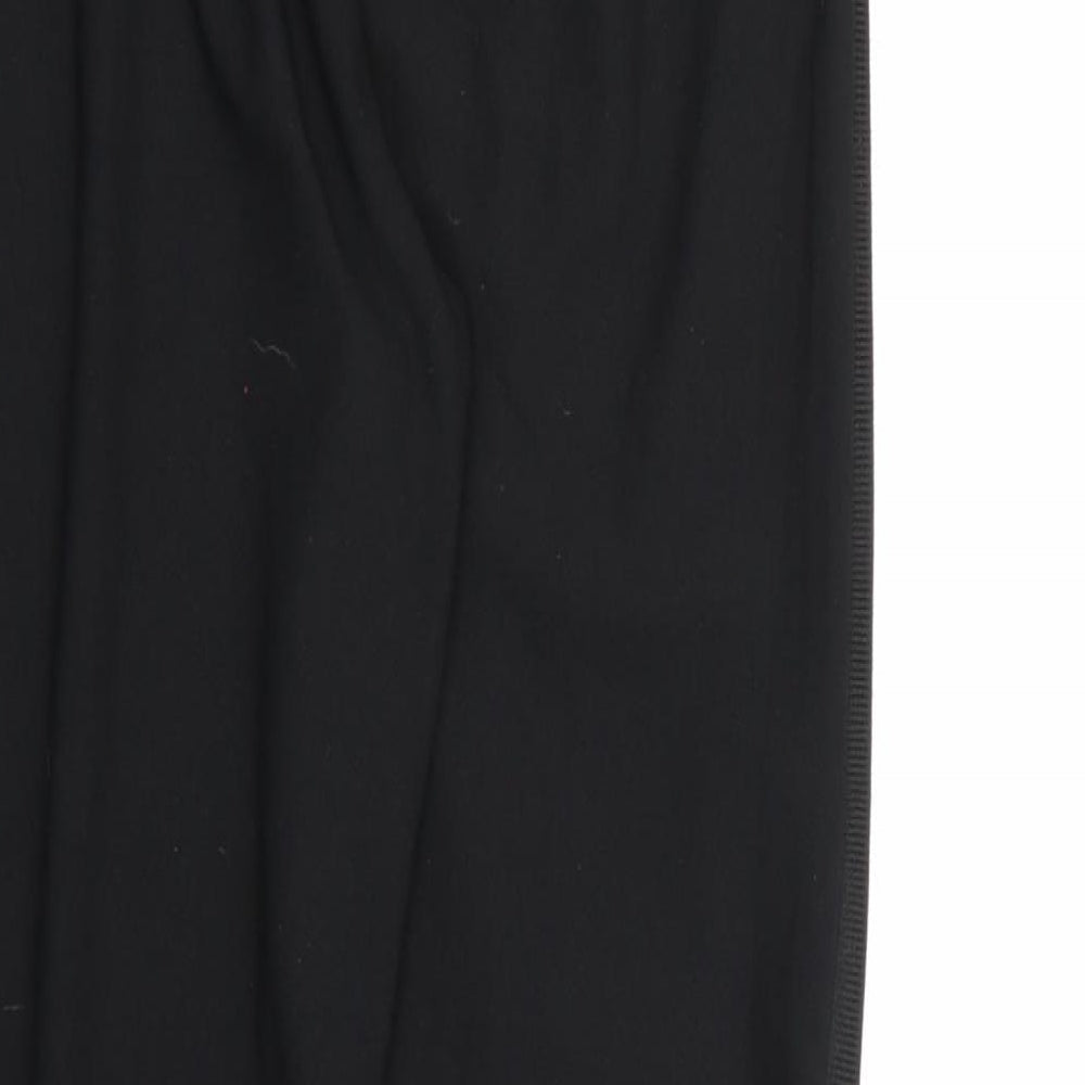Womens UK Size 10 PRETTYLITTLETHING Regular Fit Jogger Black Trousers