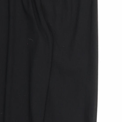 Womens UK Size 10 PRETTYLITTLETHING Regular Fit Jogger Black Trousers