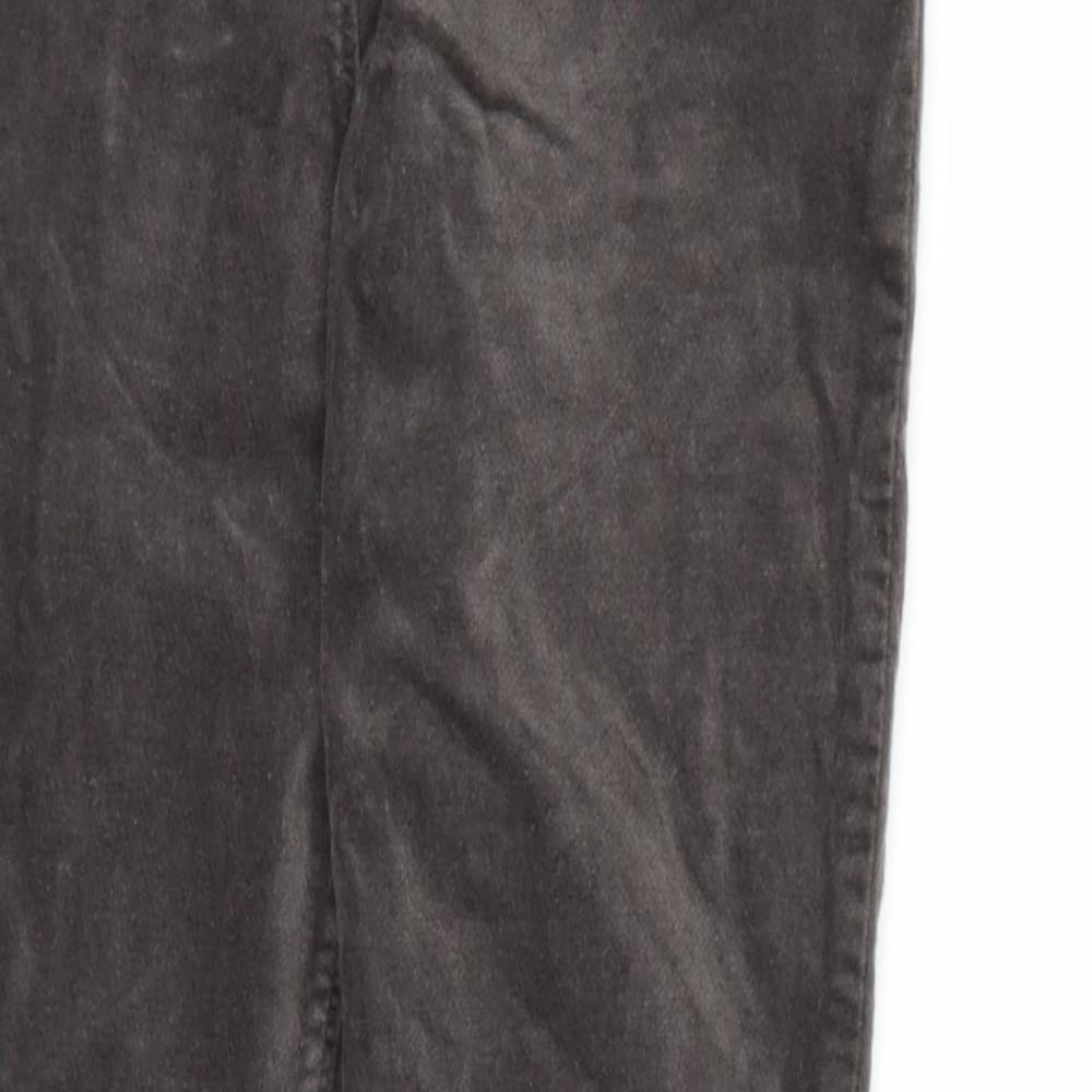 George Womens Grey  Corduroy Jegging Jeans Size 8 L28 in