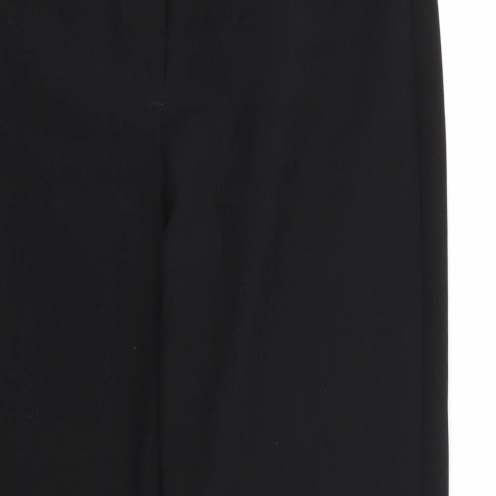 Womens UK Size 10 Preworn Regular Fit Dress Pants Black Trousers