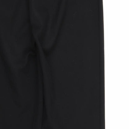 Womens UK Size 10 Preworn Regular Fit Dress Pants Black Trousers