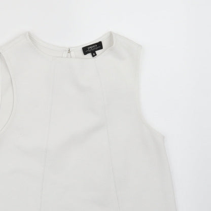 Papaya Womens White   Basic Tank Size 8