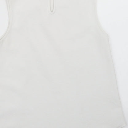 Papaya Womens White   Basic Tank Size 8