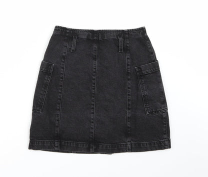 Womens UK Size 28 in Topshop A-Line Denim Skirt