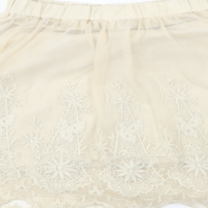 H&M  Womens Beige   A-Line Skirt Size 8